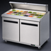 Thumbnail image #3 for Arctic Air AMT48R 48-1/4-Inch Refrigerated Mega-Top Sandwich/Salad Prep Table, 2-Section, 12 Cu. Ft.