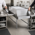 Thumbnail image #3 for Advance Tabco Prestige 24-Inch Wide Pass-Thru Ice Bin, 174 lb Capacity, Stainless Steel, Without Cold Plate
