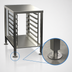 Thumbnail image #2 for Alto-Shaam Vector H Stainless Steel Equipment Stand with Seismic Feet, Side Racks and Lower Shelf