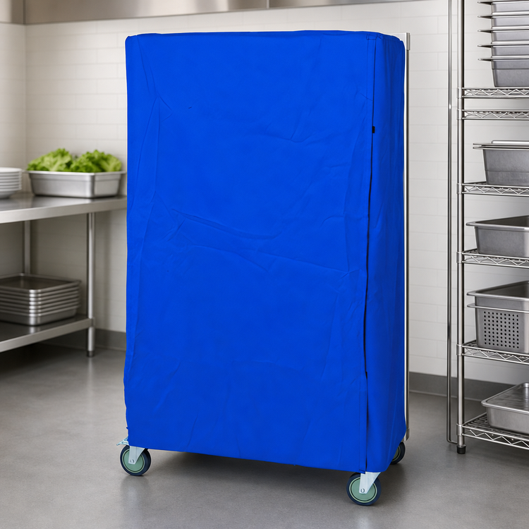 Product image #3 for Quantum Wire Cart Cover, 18 x 60 x 74 Inch, Blue 400 Denier Nylon with Velcro Flap