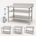 Thumbnail image #3 for Eagle Group Adjustable Stainless Steel Work Table Undershelf, 96 x 30 Inches