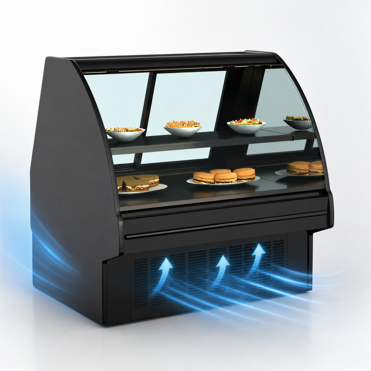 Product image #3 for Structural Concepts Fusion GMDS5R Self-Contained Refrigerated Full-Service Deli Case with Curved Front Glass