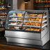 Thumbnail image #4 for True Full-Service Dual Zone Dry/Refrigerated Display Merchandiser, 59-1/4-Inch Wide, Curved Glass, Stainless Steel