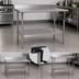 Thumbnail image #3 for Eagle AdjusTable ADA/Ergonomic Height Adjustable Stainless Steel Work Table with Backsplash and Undershelf, 48 x 24 Inches