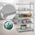 Thumbnail image #4 for Cambro Camshelving Premium 4-Shelf Solid Add-On Stationary Polymer Shelving Unit, 18 x 30 x 84 Inches