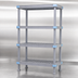 Thumbnail image #3 for Quantum Millenia Gray Polymer Starter Shelving Unit, 42