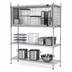 Thumbnail image #3 for Eagle Group Security Enclosure Kit for Wire Shelving, 36 Inch W x 24 Inch D, Chrome, Flip-Up Door
