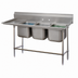 Thumbnail image #3 for Advance Tabco Regaline 3-Compartment Stainless Steel Sink with Left-Hand Drainboard, 94-3/8-Inch Overall Length
