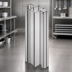 Thumbnail image #3 for Eagle Group Back-To-Back Heavy Duty Stainless Steel Floor-to-Ceiling Cantilevered Shelving Uprights, 120 Inches
