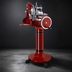 Thumbnail image #3 for Omcan USA Pedestal Stand for Volano S37 Slicer with Cast Iron Base and Casters