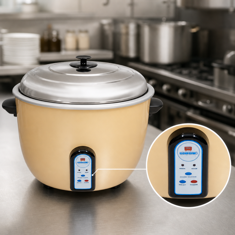 Product image #3 for RiceMaster Electronic Countertop Commercial Rice Cooker/Steamer, 55-Cup Uncooked Capacity, 208/230V