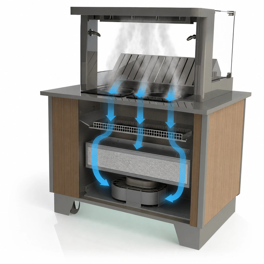 Downdraft Recirculating Vent
