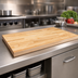 Thumbnail image #3 for Boos Block Blended Edge Grain Northern Hard Rock Maple Kitchen Countertop, 48 x 27 x 1-1/2 Inch, Varnique Finish
