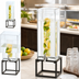 Thumbnail image #3 for Cal-Mil Milo Square 3 Gallon Infusion Beverage Dispenser with Clear Polycarbonate Chamber, Black