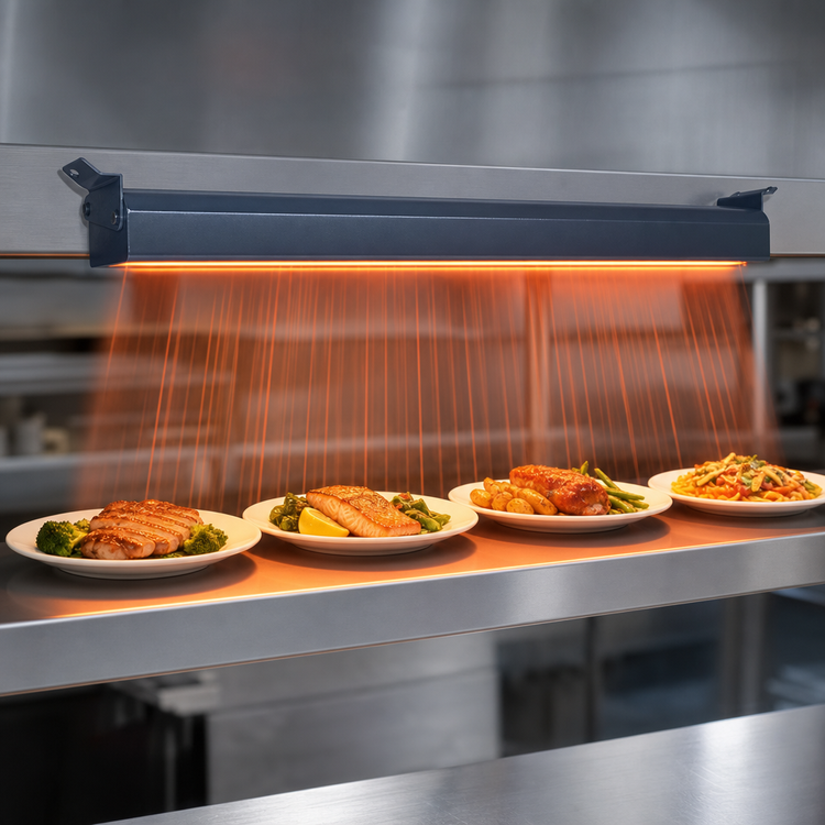 Product image #3 for Hatco Glo-Ray Narrow Unlighted Infrared Strip Heater, 72 Inch, Single Rod
