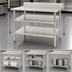 Thumbnail image #3 for Galvanized Adjustable Work Table Undershelf, 36 x 24 Inches