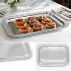 Thumbnail image #3 for Winco CMT-2014 20 x 14 Inch Rectangular Chrome-Plated Serving Tray with Gadroon Edge Case of 24