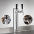 Thumbnail image #3 for Perlick Two-Faucet Air-Cooled Polished Chrome Beer Tower