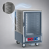 Thumbnail image #3 for Metro C5 3 Series Half-Height Mobile Combination Heated Holding and Proofing Cabinet with Gray Insulation Armour and Clear Polycarbonate Door