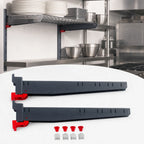 Thumbnail image #3 for Metro SmartLever SMA24A 24-Inch Cantilever Shelf Arm Pair with ArmKeepers, Mounting Hooks and Locking Wedges