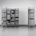 Thumbnail image #3 for Metro TOP-TRACK Super Erecta Stationary Intermediate Unit Kit, 21-Inch Wide, with 86-Inch Chrome Plated Posts
