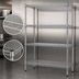 Thumbnail image #3 for Eagle Group 4-Tier Stationary Wire Shelving Starter Unit, 36 x 18 x 74 Inches, Chrome-Plated