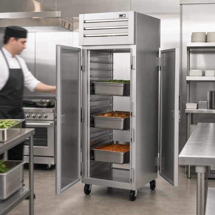 Product image #3 for True SPEC SERIES Pass-Thru 1-Section Heated Holding Cabinet with Solid Front and Rear Swing Doors