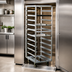 Thumbnail image #3 for New Age Heavy-Duty Roll-In Refrigerator/Proofer Rack, Open Frame Aluminum, 11 Sheet Pan Capacity