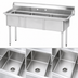Thumbnail image #3 for Advance Tabco Special Value Series 3-Compartment Commercial Sink with Legs, 10