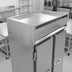 Thumbnail image #2 for Continental Refrigerator 2FSNSS Two-Section Shallow Depth Reach-In Freezer with Solid Doors