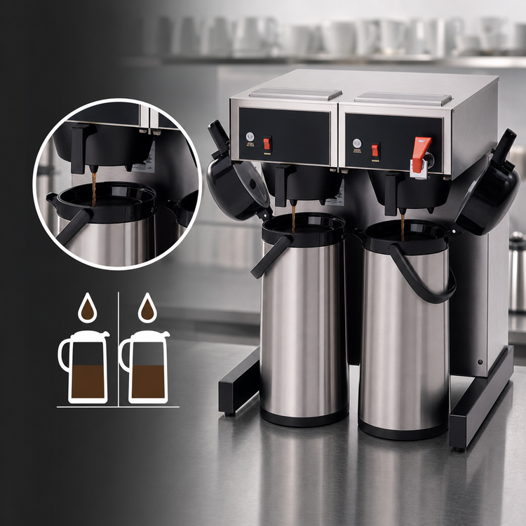 Product image #3 for Bloomfield Gourmet 1000™ Double Automatic Airpot Coffee Brewer, 240V
