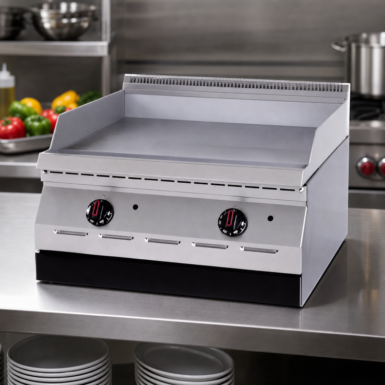 Product image #3 for Garland Designer Series 24-Inch Countertop Gas Griddle, 1/2-Inch Polished Steel Plate, Flame Failure Protection, 40,000 BTU