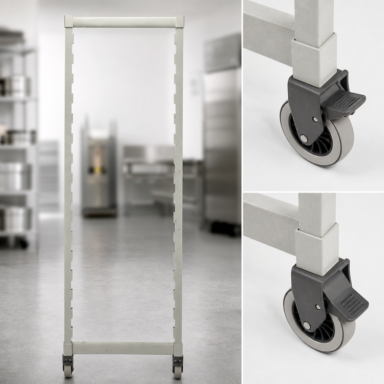 Product image #3 for Camshelving Premium Series Post Kit for Mobile Unit, 24-Inch Wide x 35-1/4-Inch High, Speckled Gray