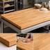 Thumbnail image #3 for John Boos Edge Grain Hard Rock Maple Bakers' Work Table Top, 168 x 30 x 2-1/4 Inch, Penetrating Oil Finish