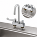 Thumbnail image #3 for equip 4-Inch Centers Deck-Mount Workboard Mixing Faucet with 5-9/16-Inch Swivel Gooseneck