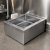 Thumbnail image #3 for Floor Mounted Mop Sink with 20 x 20 x 10 Inch Fabricated Bowl, 304 Stainless Steel