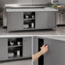Thumbnail image #3 for John Boos Stainless Steel Enclosed Work Table with Sliding Doors, 84 x 24 Inches