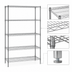 Thumbnail image #3 for Eagle Redipak 5-Tier Wire Shelving Unit, 36 x 24 x 74 Inches, Stationary, Pewter Gray Epoxy Finish