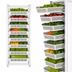 Thumbnail image #3 for New Age Stationary Full-Height Aluminum Produce Crisping Rack, 8-Basket Capacity