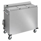 Thumbnail image #3 for Dinex DXPSBH3P Mobile Heated Plate Dispenser, 3 Compartments, Round 10-1/4-Inch Plates, Convection