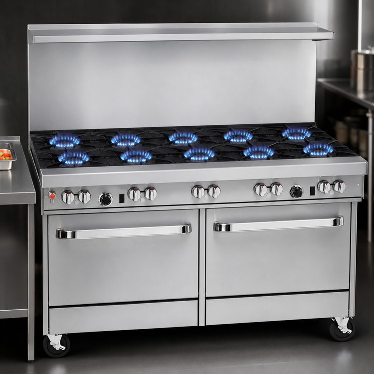 Product image #3 for Southbend Ultimate 60-Inch Gas Restaurant Range with 10 Burners, Standard Oven and Convection Oven