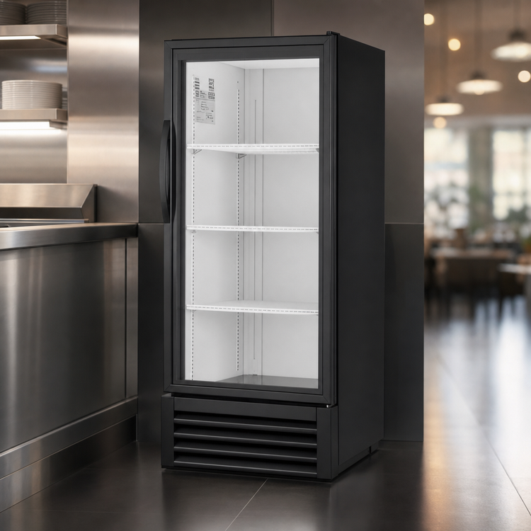 Product image #3 for True One-Section Glass Door Refrigerated Merchandiser, Standard Look Version 01, Low-E Hinged Door, 115V