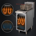 Thumbnail image #3 for IKON Cooking 40-55 lb LP Gas Floor Fryer with Millivolt Thermostat and 4 Heat Tubes