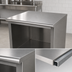 Thumbnail image #3 for Advance Tabco Special Value Economy Work Table, 72W x 24D, Flat Top, Open Front Cabinet Base, 16-Gauge 304 Stainless Steel