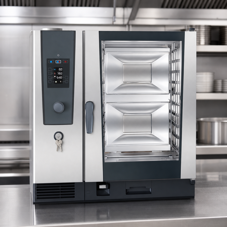 Product image #3 for RATIONAL iCombi Classic SecurityLine 10-Full Size Countertop Natural Gas Combi Oven, 208/240V, 1-Phase