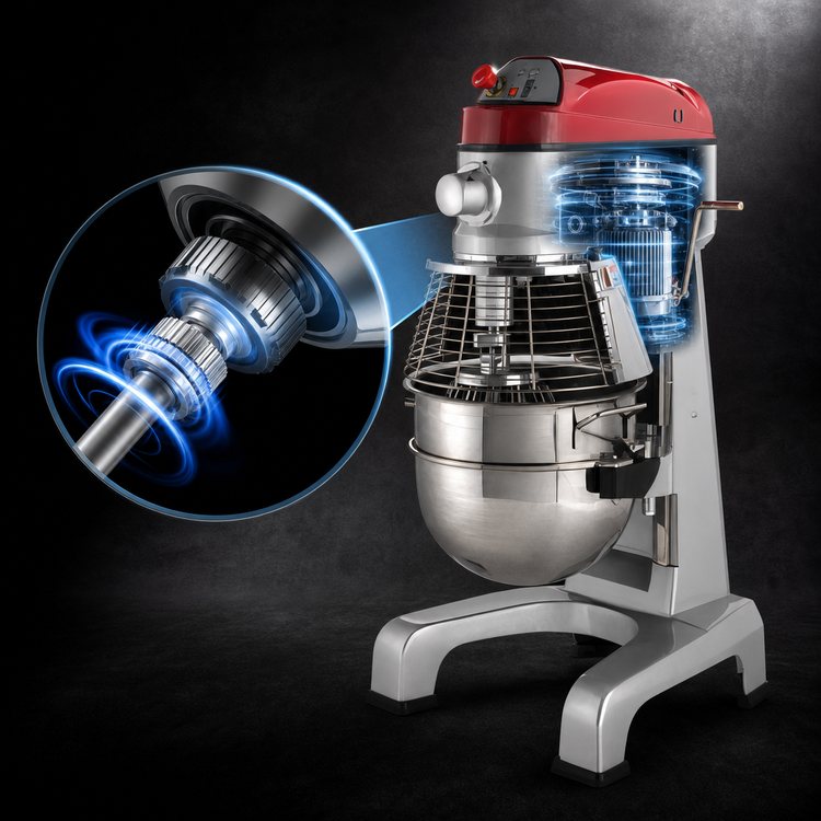Product image #3 for Axis AX-M30 30 Quart Floor Model Commercial Planetary Mixer