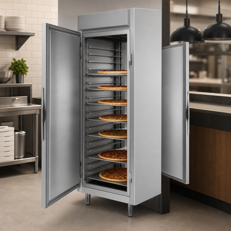 Product image #3 for Victory UltraSpec Heated Pass-Thru Pizza Holding Cabinet, 1 Section, 26.2 Cu. Ft., Standard Depth