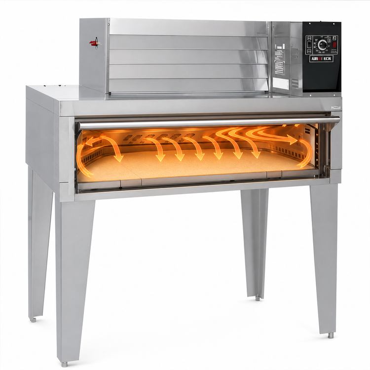 Product image #3 for Garland G56PT Air-Deck Single-Deck Gas Pizza Oven with Top-Mounted Power Module