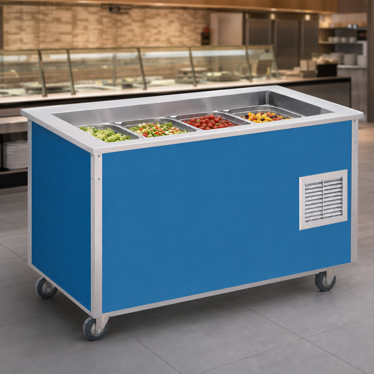 Product image #3 for Vollrath 4-Series Signature Server NSF7 Refrigerated Buffet Cold Station with Stainless Steel Countertops, 88-Inch