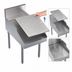 Thumbnail image #3 for Krowne Royal Series Freestanding Stainless Steel Underbar Recessed Drainboard, 18 x 29 Inches
